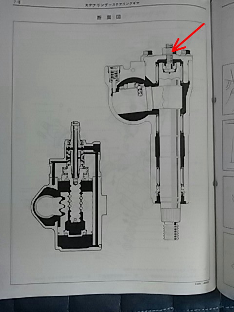 ｈｚｊ７３パワーステアリング断面図